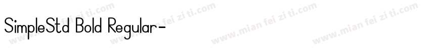 SimpleStd Bold Regular字体转换